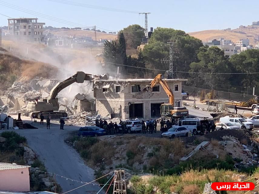 الاحتلال يهدم منزلا في خربة بيت اسكاريا جنوب بيت لحم